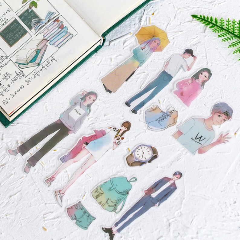 60pcs Clothes Stickers Girls Stickers Boys Stickers Trees Etsy