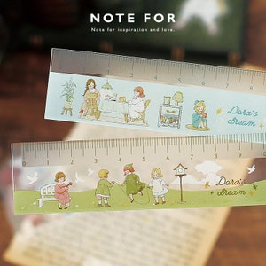 Sticker Cute Ruler Cute Ruler, 15cm, Drawing Ruler, Learning, Cute Girl, Kawaii Stationery ...