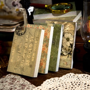 100 piezas, papel de diario basura, páginas vintage, kit, flores, plantas, papel de álbum de recortes, páginas de diario, efímeras de diario
