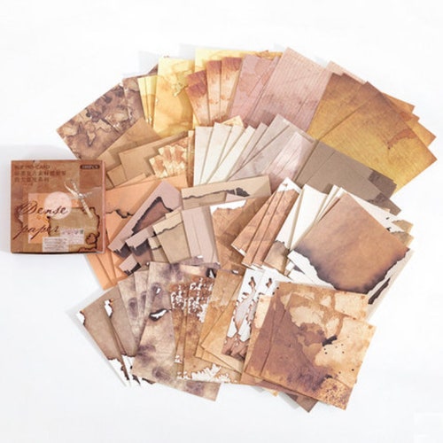 100pcs Junk Journal Paper Vintage Pages Junk Journal Kit Etsy
