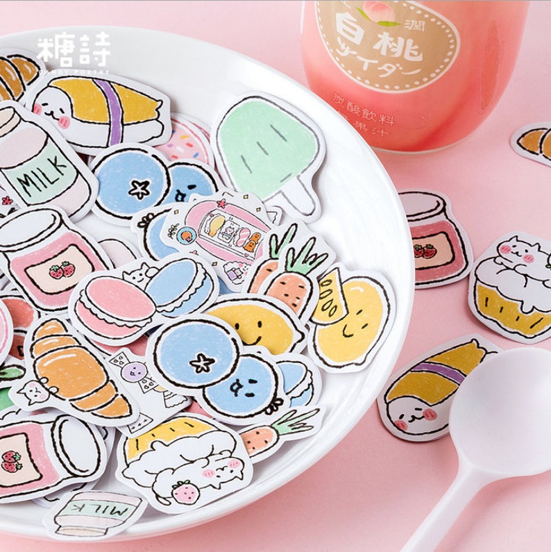45pcs cute stickers food stickers delicious food stickers etsy