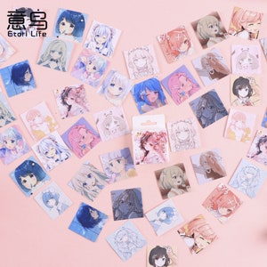 46 pegatinas de niña, pegatinas lindas, copos de pegatinas, pegatinas para planificador, pegatinas decorativas, papelería kawaii, pegatinas para álbumes de recortes