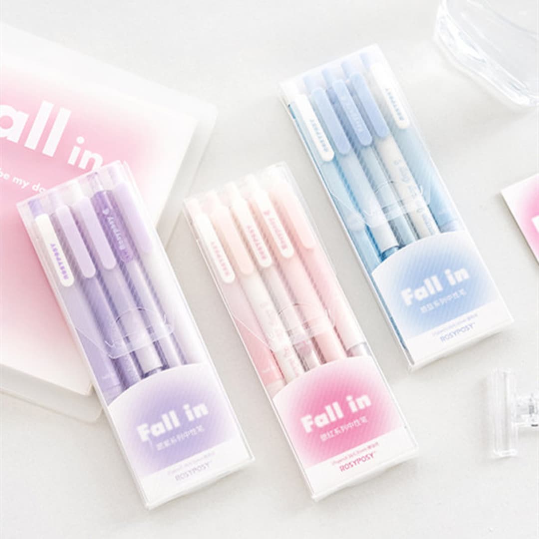 5pcs Set, Gel Pen, Planner Pens, Back to School, School