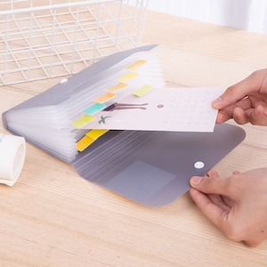 13 capas, almacenamiento de pegatinas, almacenamiento de tarjetas, almacenamiento, tarjetero, organizador de álbumes de recortes, soporte de plástico, almacenamiento de etiquetas, temas de la naturaleza