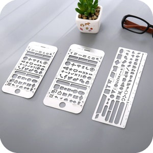  FINGERINSPIRE 4 Pcs Irregular Elements Metal Journal Stencil  Metal Painting Template Stainless Steel Multifunctional Planner Metal  Stencils Templates for DIY, Engraving, Painting, Scrapbooking : Arts,  Crafts & Sewing