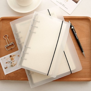 Pasta de planejador A5 B5 A7, tamanho pessoal, capa para planejador, pasta de 6 argolas, planejador recarregável, diário de viagem, organizador de planejador, dia