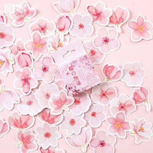 45pcs, flower stickers, sticker flakes, floral Stickers, blooming flowers, Planner Sticker, Scrapbook Sticker, journal, Sticker set