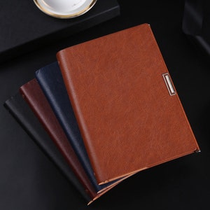 Pasta de planejador A5, 4 cores, capa para planejador, preto, azul, vermelho, pasta de 6 argolas, volta às aulas, material escolar, caderno, recarregável, organizador