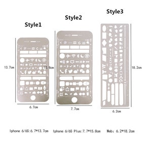 Planner Stencil, Bullet Journal Stencil, Metal Stencil, Journal Stencils, Stencil Template, Stencil, planner supplies, Nature themes image 5