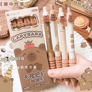 Set da 4 pezzi, penna gel, inchiostro blu, materiale scolastico, retrattile, cancelleria, 0,5 mm, penna gel carina, articoli per la scrittura, planner, ritorno a scuola