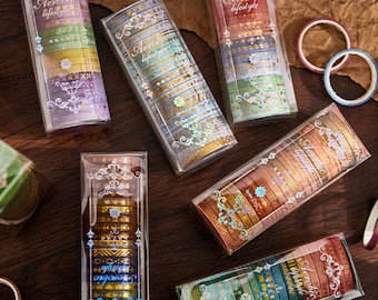 20rolls, Thin Washi tape, slim, 5mmx2m, scenery Washi Tape, Masking Tape, Pastel, Gift Wrap Tape, Nature themes