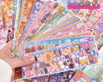Super affordable, 60/80/100sheets, flower stickers, cute photo album decoration, girl sticker set, sticker sheet, gift for her, planner gift
