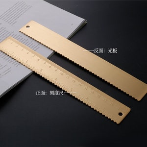 Brass Ruler, Metal Ruler, 20cm Ruler, Drawing Ruler, Cute Ruler, Kawaii ...