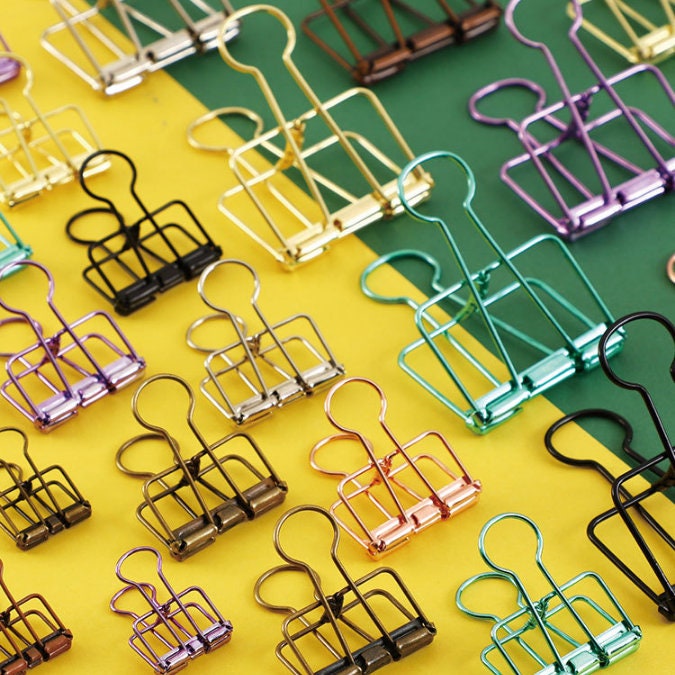 Fish Wire Jumbo Binder Clips, Large Binder Clips (Spec: 54-55mm)