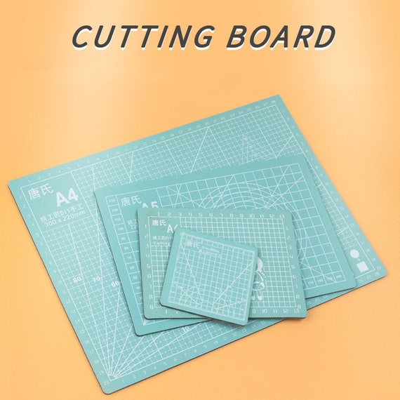Green Cutting Board, Planner accessories, Paper Cutters, PVC board, planner plastic board, A5 underlay, paper cutting board, Nature themes