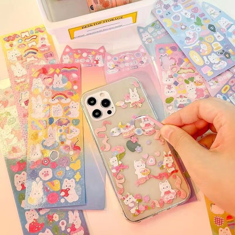 Super Affordable, 60/80/100sheets, Flower Stickers, Cute Photo Album ...