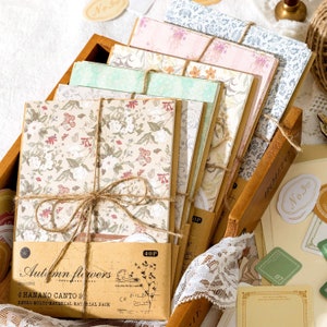 40 pcs, papier journal indésirable, fleurs, autocollants, papier de scrapbooking, plantes, décoration d'album photo, coloré, autocollant mignon, style ins
