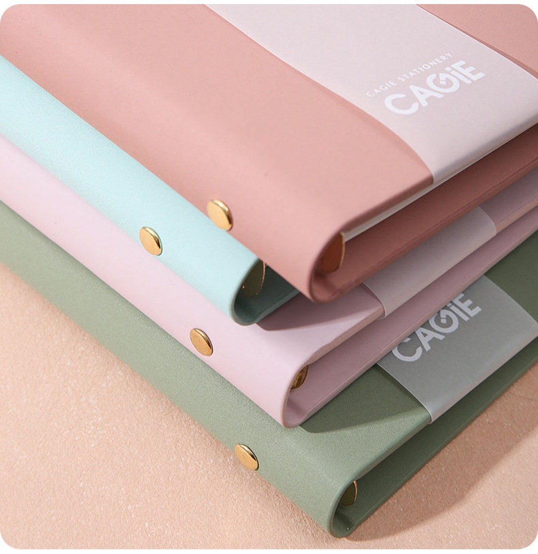 A5 Planner Binder 4colors Planner Cover Green Pink Blue6 Etsy