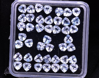 44 Pcs VVS 100% Natural Topaz 4mm*4mm Untreated Beautiful Pear Faceted Cut Loose Gemstones Wholesale Lot