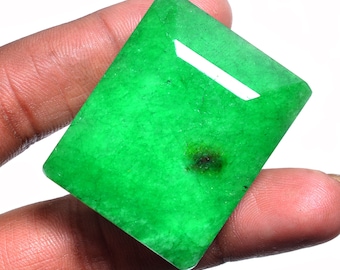 1 pièce d'émeraude, 100 % naturel vert émeraude octogone facetté pierres précieuses en vrac ~ 223 carats – 42 mm x 34 mm x 21 mm.