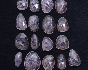 60.00 Cts. Morgunite, 100% Natural Pink Morgunite Checker Cut Untreated Loose Gemstone ~ 17 Pieces - 12mm-19mm