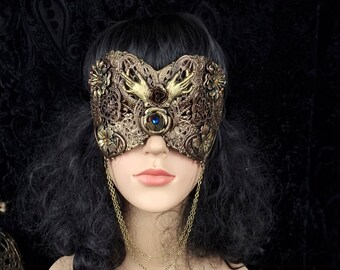 Made to order/ blind mask "Holy Hands" blind optics, fantasy costume, religious, angel, gothic crown, cosplay, vampire, sacral