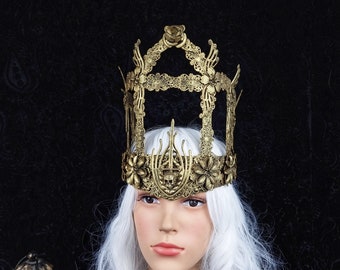 Made to order / crown high priest, cathedral, headdress, halo, fantasy, gothic, pagan, cosplay, larp, vampire