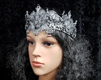 Gothic crown "Angel", fantasy costume, headdress, larp, cosplay, cathedral, halo, angel