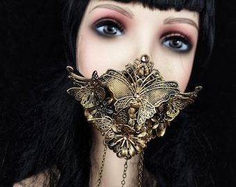 MADE TO ORDER Mouth patch "Butterfly love" cosplay, fantasy, gothic