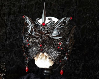 Made to order / Mask blind optics "Vampire bloody tears" cosplay, bat, gothic crown, fantasy, bat, witcher, witch