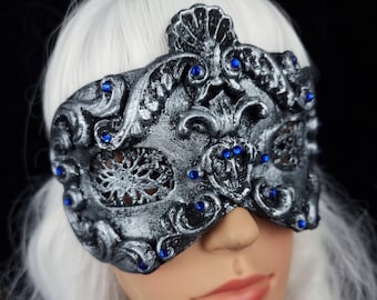 Ready to ship immediately / blind mask "rococo romance" blind optics, fantasy, larp, cosplay, medusa, costume, witch, witch, crown, gothic