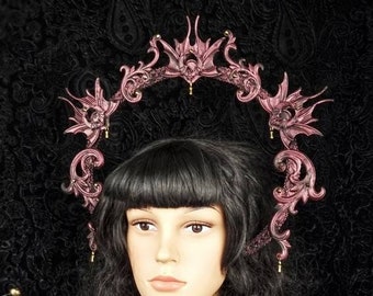 Halo "vampire love", halo headband, gothic, crown, cosplay, larp, fantasy, witch, costume, shooting/made to order