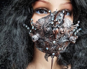 Made to order/ Mouth mask tuahadedana, Cernunnos, deer skull, pagan, fantasy, cosplay, larp, costume mask, shieldmaiden, vikings
