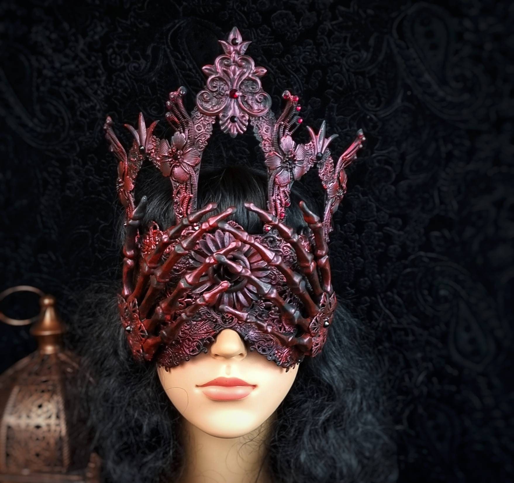 Custom Damon Mask from Vampire Diaries - Masque Boutique Masquerade Masks