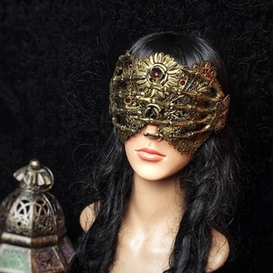 Blind Mask skeleton Hand Gothic Crown, Cosplay, Medusa Costume, Voodoo ...