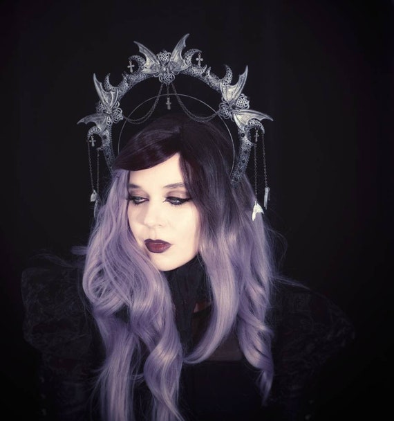 Halo Vampire, Halo Headband, Gothic headpiece, gothic headdress, holy crown, goth crown, Gothic Crown / Made to order