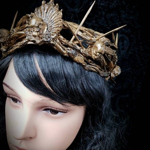 Made to measure / thorns crown, cosplay, gothic, larp, fantasy, religious, pagan, costume, horror, king image 5