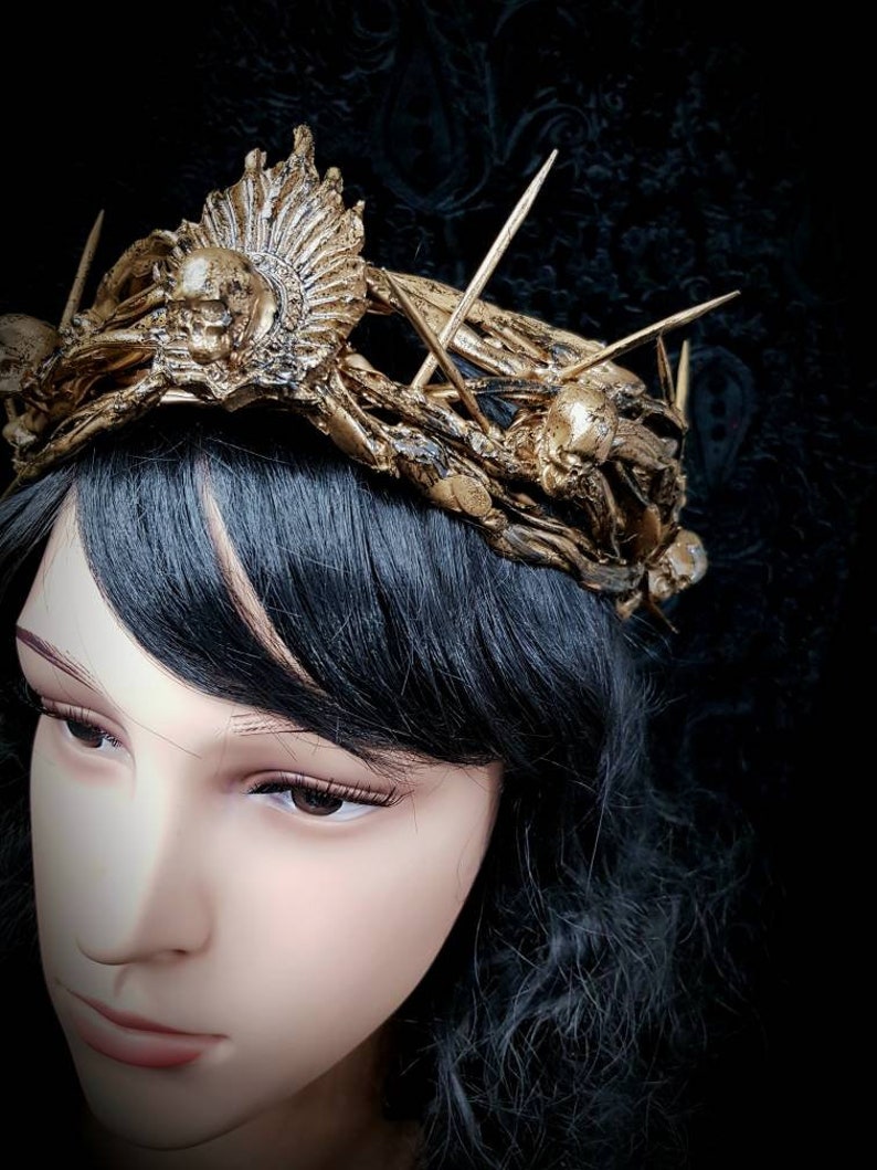 Made to measure / thorns crown, cosplay, gothic, larp, fantasy, religious, pagan, costume, horror, king image 5