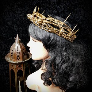 Made to measure / thorns crown, cosplay, gothic, larp, fantasy, religious, pagan, costume, horror, king image 8