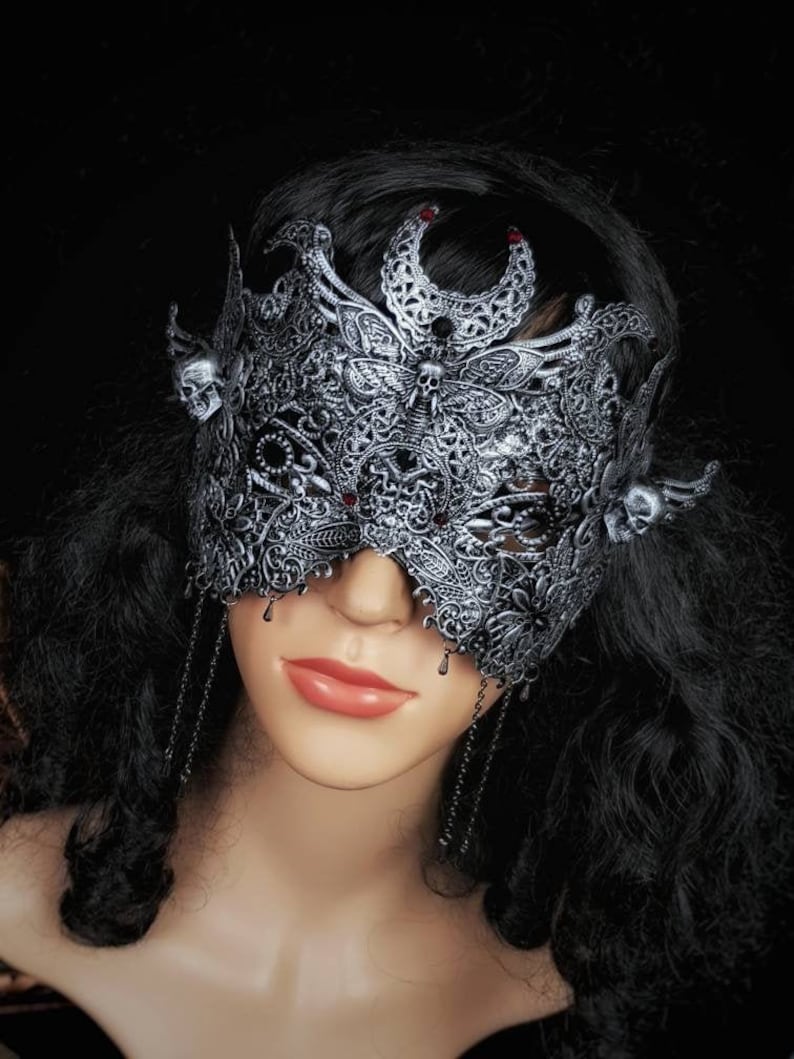 Death Moth Blind Mask Blind Mask Fantasy Larp Cosplay | Etsy