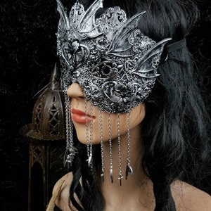 Blind Mask vampire Bat,vampire Mask, Gothic Crown, Bat Mask, Gothic ...