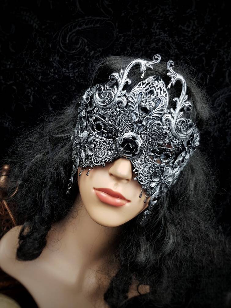 Blind mask Gargoyle, vampire mask, gothic crown, bat mask, gothic