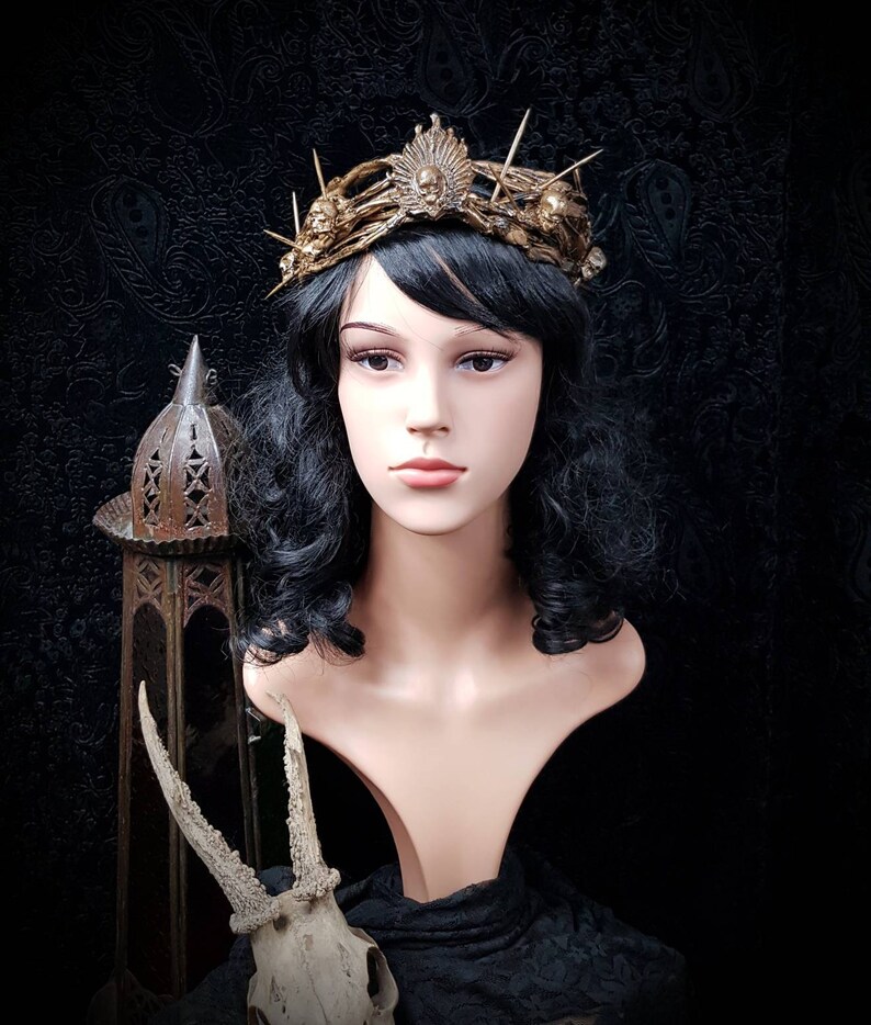 Made to measure / thorns crown, cosplay, gothic, larp, fantasy, religious, pagan, costume, horror, king image 6