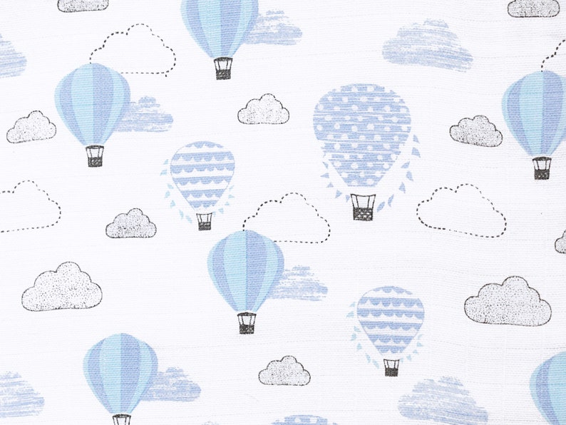 Up up & Away blue Organic Muslin Swaddles pack of 2 Etsy