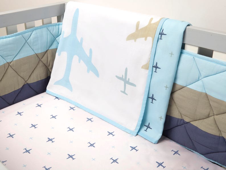 Dream Wings organic Cotton Baby Dohar Blanket Airplane Baby Etsy