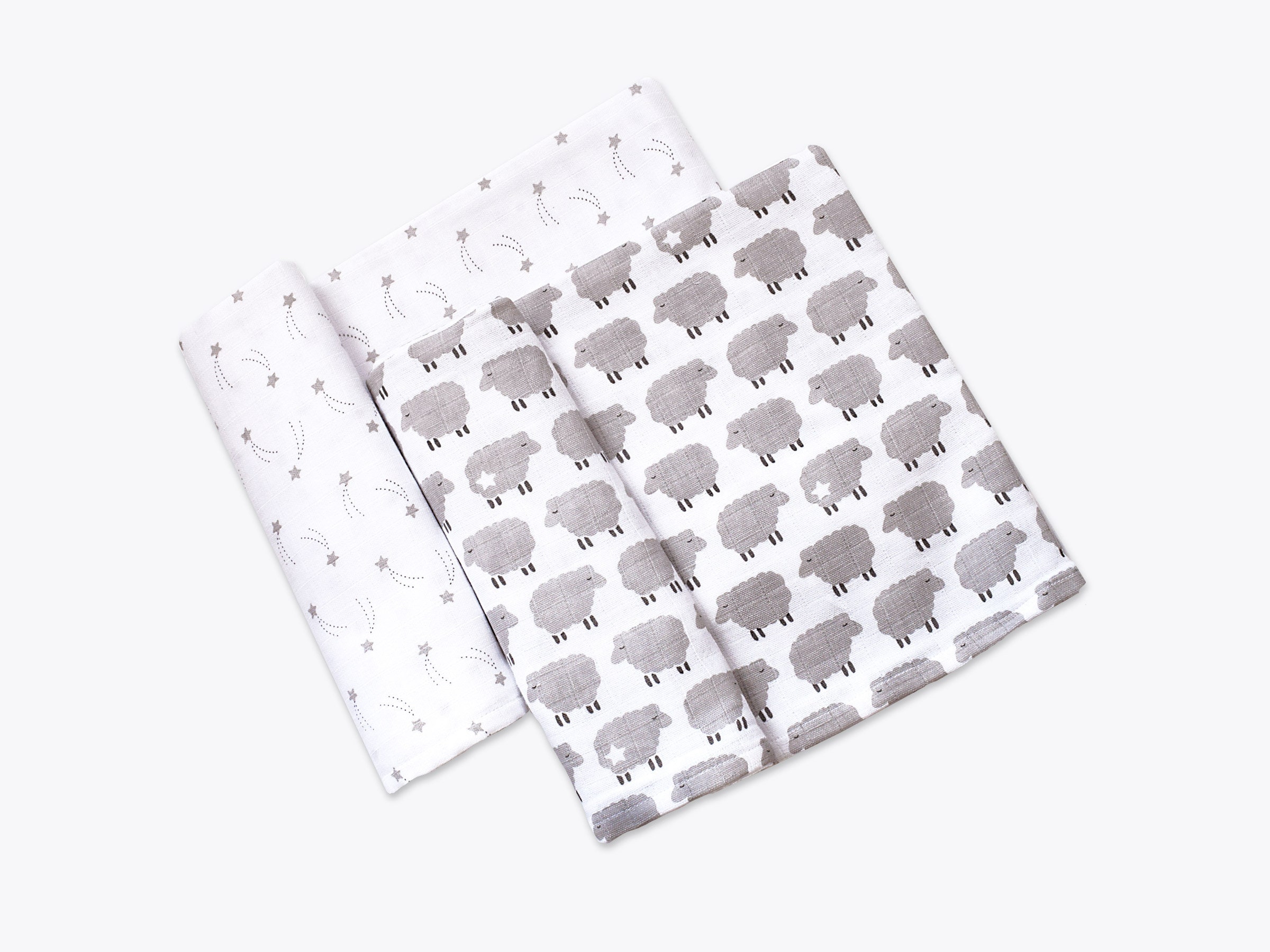 Counting Sheep Organic Muslin Swaddles pack of 2 Swaddle Etsy