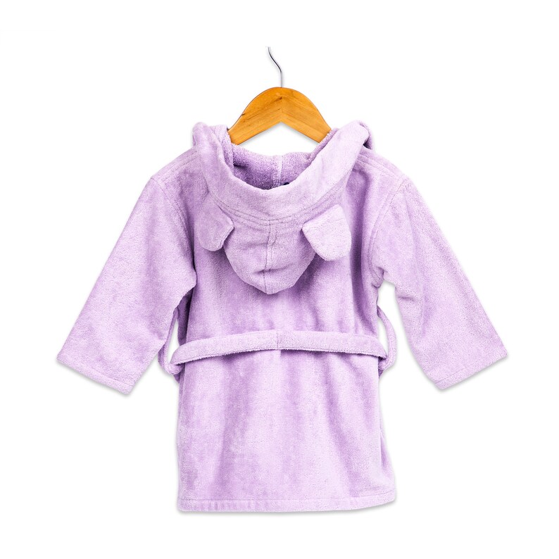 Hooded Baby Robe Lilac Etsy