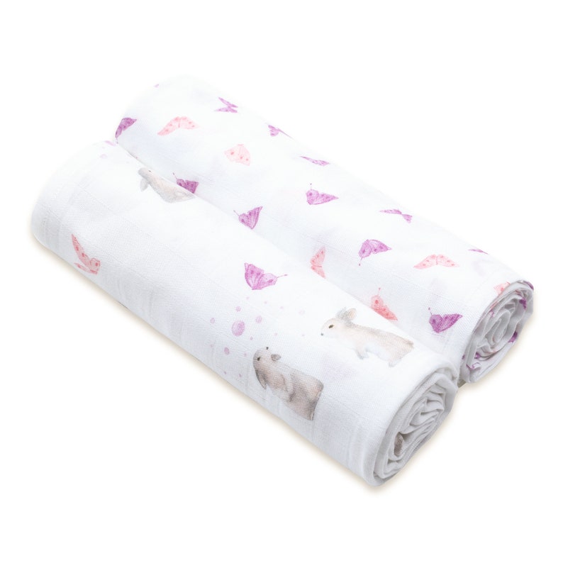 Bamboo Muslin Swaddles Best Buds set of 2 Etsy