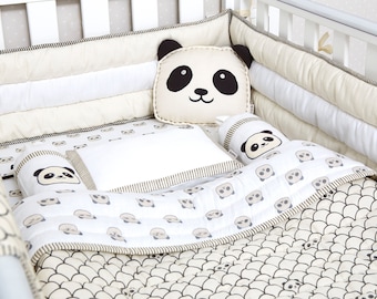 Cot Bedding Set – Peekaboo Panda