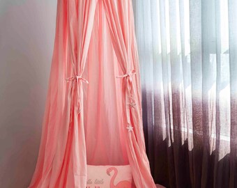 Pink Sleep/Play Baby Girl Nursery Room Canopy, Crib Canopy, Baby/Kids Room Pink Canopy, Bed Canopy, Modern Nursery Decor. Modern Baby Canopy